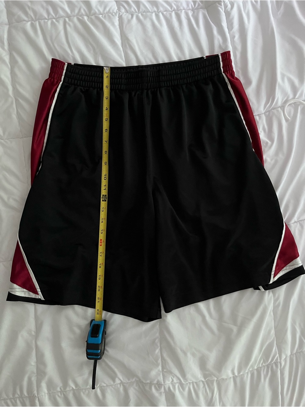 Nike Black Gamecocks Athletic Shorts with Maroon Panels and White Trim